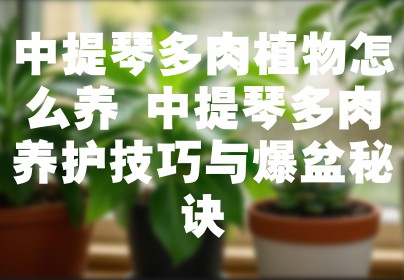 中提琴多肉植物怎么养 中提琴多肉养护技巧与爆盆秘诀