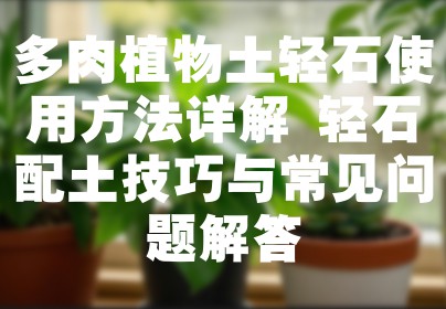 多肉植物土轻石使用方法详解 轻石配土技巧与常见问题解答