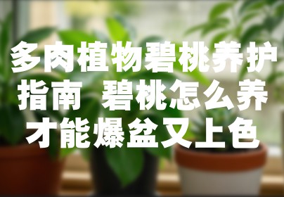 多肉植物碧桃养护指南 碧桃怎么养才能爆盆又上色