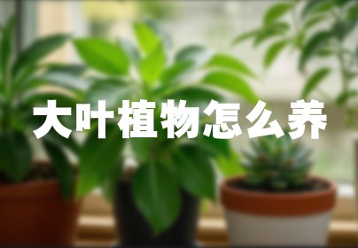 大叶植物怎么养