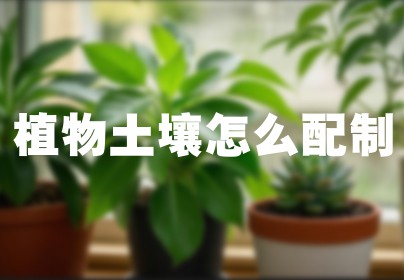 植物土壤怎么配制
