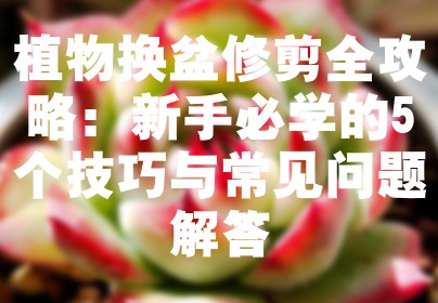植物换盆修剪全攻略：新手必学的5个技巧与常见问题解答