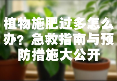 植物施肥过多怎么办？急救指南与预防措施大公开