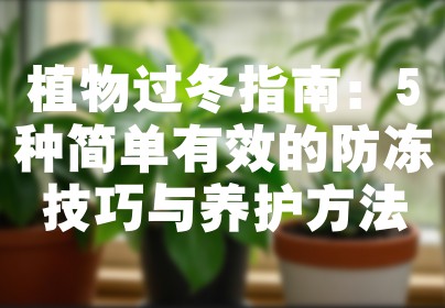 植物过冬指南：5种简单有效的防冻技巧与养护方法