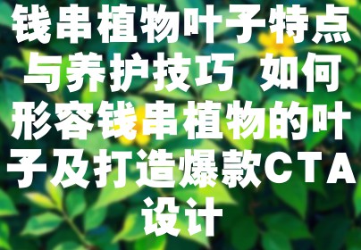 钱串植物叶子特点与养护技巧 如何形容钱串植物的叶子及打造爆款CTA设计